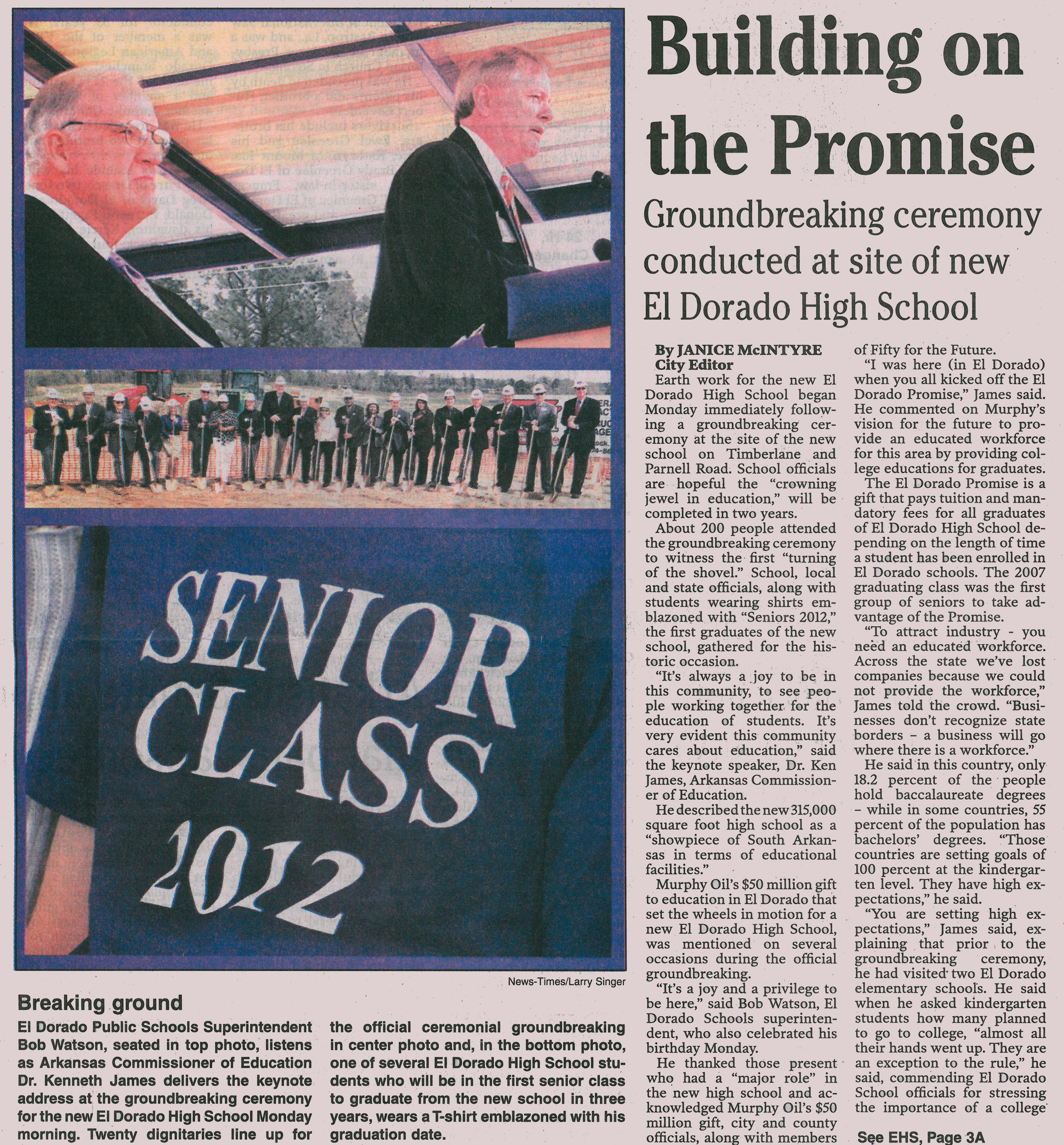 El Dorado High School Groundbreaking Ceremony
