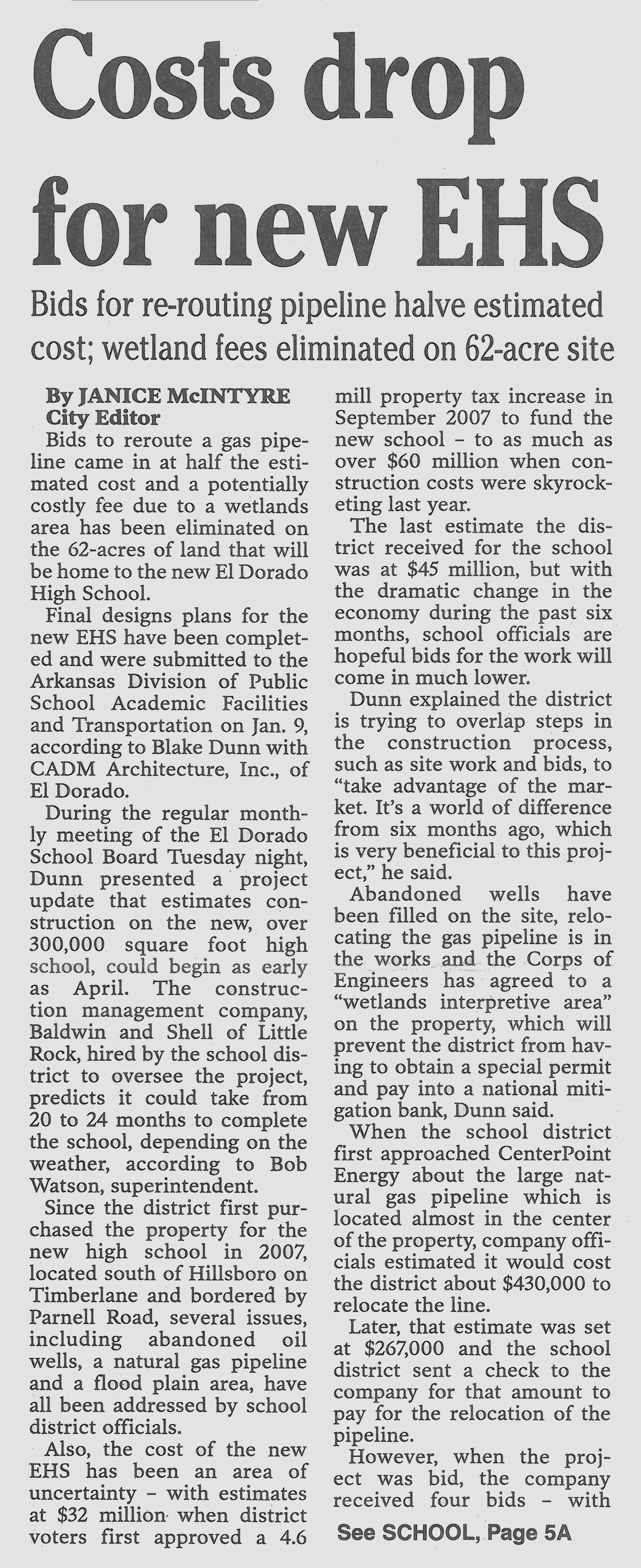 El Dorado High School News Article